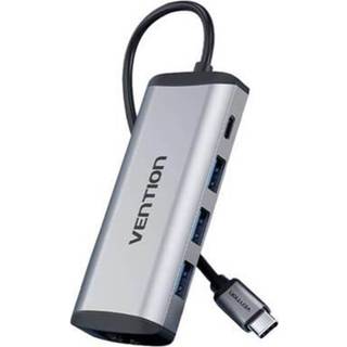 Vention - USB C to USB C Docking Station 3x USB3 0 PD 0 15m THAHB gray