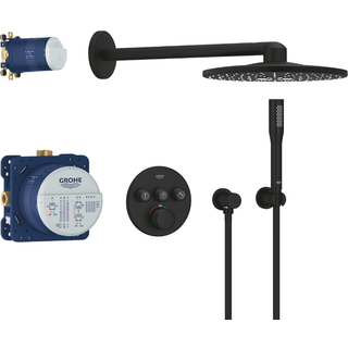 Grohe Grohtherm SmartControl 310 brusesæt til indbygning i mat sort