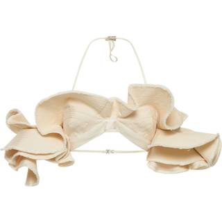 Jacquemus La BrassiÃ¨re Artichaut cotton crop top - white - S