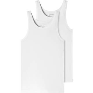 Schiesser 2-pak 95-5 Organic Cotton Athletic Shirt - White - 3XL