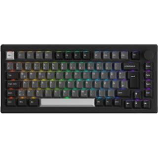 Akkogear 5075B Plus-S Black & Silver - V3 Blue Pro - Gaming Tastatur - Uden Numpad - Universal - Sort