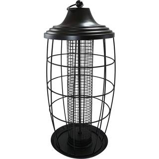 Foderdispenser m/Beskyttelsesbøjle Ø19x39 cm - Black - Ø 19 x 39 cm