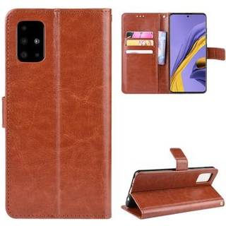 Samsung Galaxy A51 Pung Taske med Magnetisk Lukning - Brun