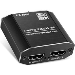 NÖRDIC HDMI Splitter 1-2 4K 60Hz HDCP2.2 18Gbps HDMI-kabler i billederne ikke inkluderet