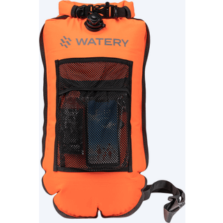 Watery havtaske til svømning - Pro 28L - Orange - Svømmebøje