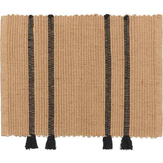Broste Copenhagen Ezra dørmatte 50x70 cm Natural-black