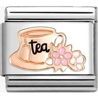 Nomination Rose-Gold Tea Cup With Flowers Charm - Rose Gold