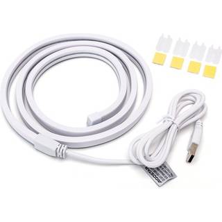6x12 Neonflex LED Strip USB Ståltråd DIY - 3000K 1m 120LED/m 4.9W IP65 - Kulør : Varm