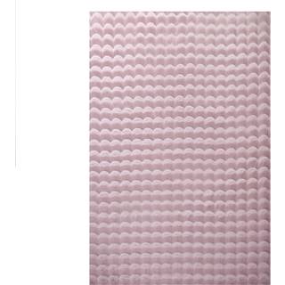 Ambiance Shaggy tæppe Ensfarvet - Rosa - 200x290
