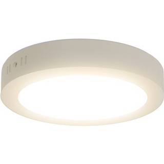 Outlet: LED Downlight Pro, Overflademonteret Rund 18W - Naturligt Hvid 4000K, Mat Hvid, Plast - Kulør : Neutral
