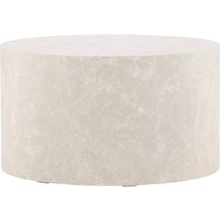 York sofabord rundt Ø80cm beige