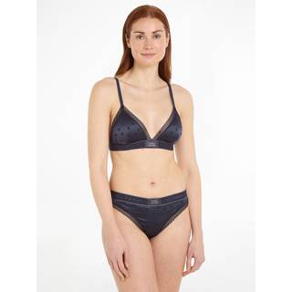 Tommy Hilfiger Underwear - Thong Satin - Undertøj til damer og piger - Desert Sky - XS