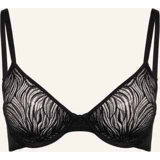 Sheer Marquisette Lace Demi-Plunge Bras