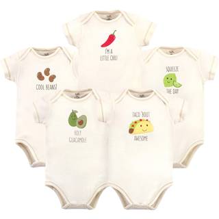 R?rt af naturen unisex baby organiske bomuld bodysuits taco 9-12 m?neder