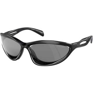 Prada Mand PR A26S 1AB60G Solbriller Injiceret Sort Grå Cat Eye Spejlet Spejl