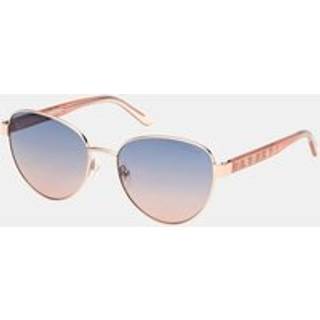 Guess Kvinde GU00101 28W Solbriller Metal Guld Blå Rund Normal