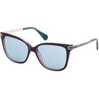 MAX&Co Kvinde MO0100 81V Solbriller Injiceret Violet Blå Rund Normal