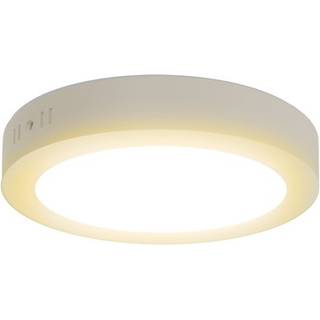 Outlet: LED Downlight Pro, Påbygning Rund 12W - Varm Hvid 3000K, Mat Hvid, Plast - Kulør : Varm