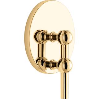 Stoff Nagel Wall Candle Holder - Lysestager Zinklegering Solid Brass - 9065