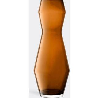 LSA International Vases - 'Sculpt' vase, extra large, cognac in BROWN Glass