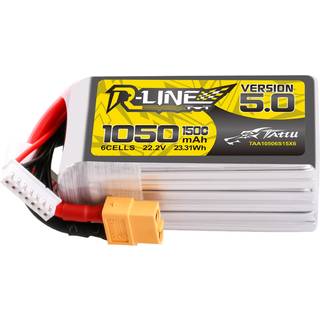 Gens 6s  1050mAh -150C- Gens Ace Tattu R-Line 5.0 XT60