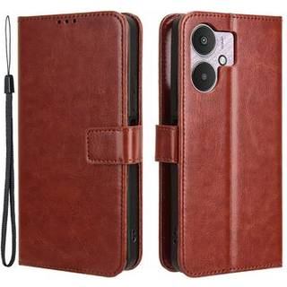 Xiaomi Redmi 13C 5G/Poco M6 Pung Cover med Magnetisk Lukning - Brun
