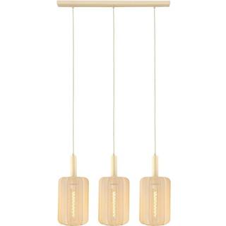 Lucide Corina pendel med 3 Ø22cm cream stofskærme