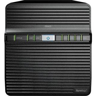 SYNOLOGY Disk Station DS423 - NAS server - 4 bays - SATA 6Gb/s - RAID RAID 0, 1, 5, 6, 10, JBOD - RAM 2 GB - Gigabit Ethernet - iSCSI support