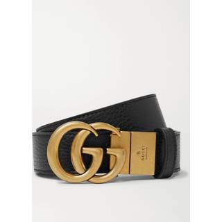 Gucci - 3cm Logo-Detailed Full-Grain Leather Belt - Men - Black - EU 100