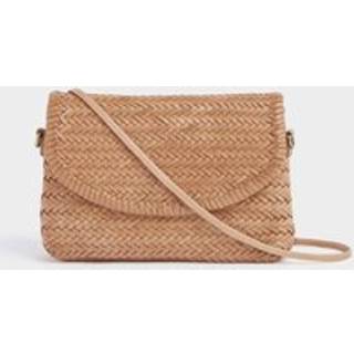 Osprey London Osprey London The Joss Woven Leather Cross-Body Clutch Bag