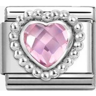 Nomination Pink Heart Dots Charm
