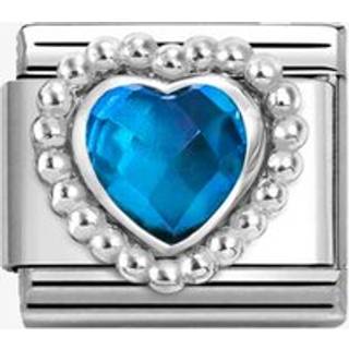 Nomination Blue Heart Dots Charm