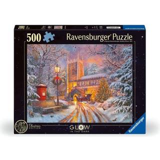 Ravensburger Starline Magisk Jul - puslespil der lyser i mørke - 500 brikker