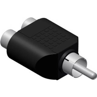 Y adapter 2 x RCA hun > 1 x RCA han
