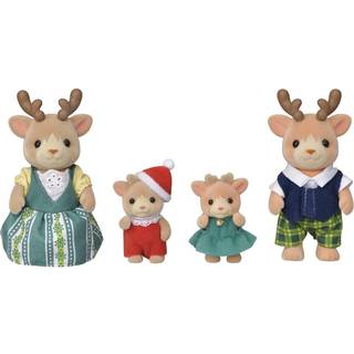 Calico Critters Reindeer Family Set med 4 samlerbare dukkefigurer
