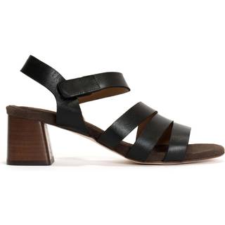 Rouge Højhælede Sandaler, Black/Coffee Brown, 37