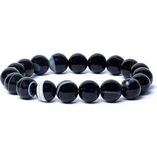 Armbånd med Shivas Øje agatperler i AA kvalitet