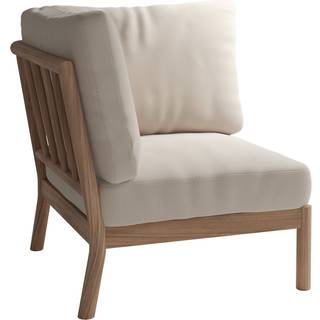 Fritz Hansen - Tradition Corner Module, Light Sand, Teak FSC 100% - Udendørs sofaer - Povl B. Eskildsen