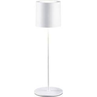 Paulmann Tuni LED-bordlampe, hvid, plast, IP44 Tuni, dæmpbar, Hvid/opal, Stue/spisestue, Plast, Moderne