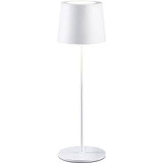 Paulmann LED-bordlampe Gilo, hvid, plast, IP44 dæmpbar, Hvid/opal, Stue/spisestue, Plast, Moderne
