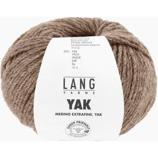 Lang Yarns Yak 0026 Indhold: 70% Extrafine merinould, 30% Yak Vægt/længde: 50 g = ca 120 meter Anbefalede pinde: 4.50-5.00 mm Strikkefasthed: 10x10 cm = 18 m x 26 p Vask: Håndvask / Tåler ikke tørretumbling.