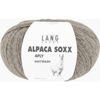 Lang Yarns Alpaca Soxx 4-ply 0096 Indhold: 70% Superfine alpaca, 30% Nylon Vægt/længde: 100 g = ca. 390 m Anbefalede pinde: 2,5-3,5 mm Strikkefasthed: 10x10 cm = 30 m x 41 r Vask: Max 30 °C / Kan tørretumbles ved lav varme / Brug vaskemiddel til finvask uden skyllemiddel.