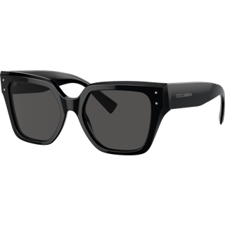 Dolce & Gabbana Kvinde DG4471 501/87 Solbriller Acetat Sort Grå Firkantet Normal