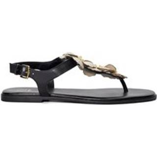 Dune London Dune London Black Linaria Flower Toe Post Sandals