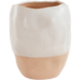 ALMOND vase - højde 27 cm - Hvid