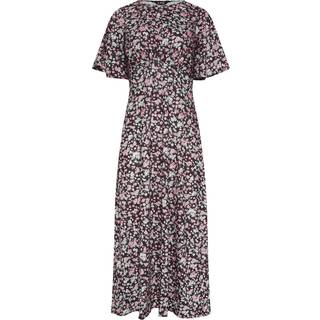 Lts Tall Pink Ditsy Floral Midi Dress 22-24 Lts | Tall Women's Floral Dresses