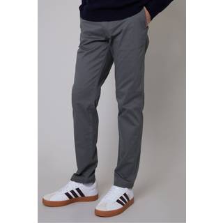 Threadbare Threadbare Grey Regular Fit Chino Trousers with Stretch