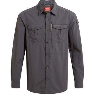 Craghoppers Men's Nosilife Adventure Long Sleeved Shirt III Black Pepper, M