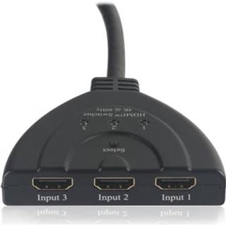 NÖRDIC HDMI Pigtail Switch 3-1 UHD 4Kx2K 60Hz HDCP, 3D, Dolby, DTS