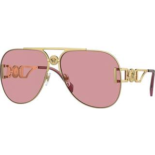 Versace Unisex VE2255 1002A4 Solbriller Metal Guld Rosa Pilot Normal Spejl
